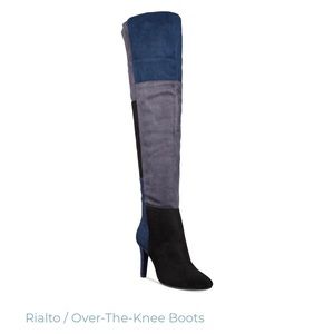 Rialto Carpio Colorblocked Over-The-Knee Boots